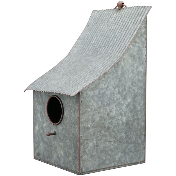 Kovová búdka - Vtáči bungalov