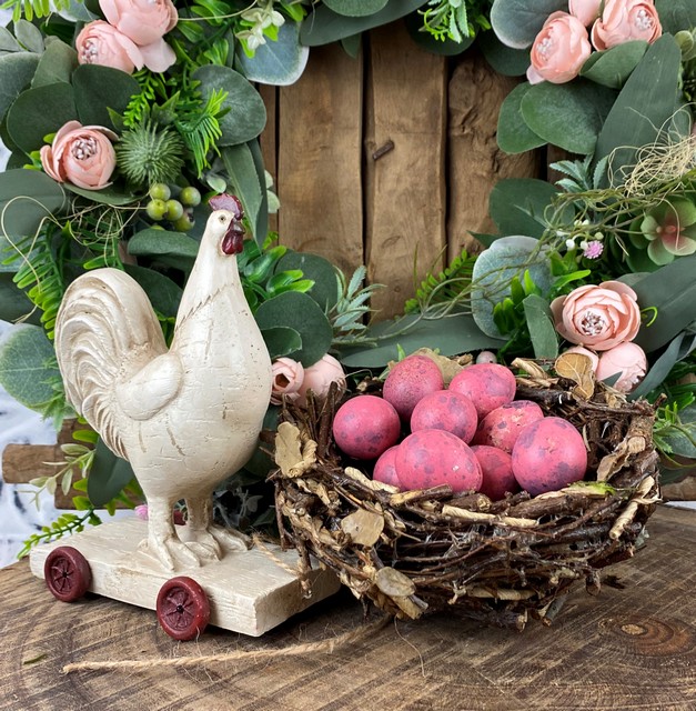 Veľkonočná dekorácia - Sada ružových prepeličích vajíčiek  