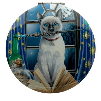 Kompaktné zrkadielko od Lisy Parker Mačka, vzor 2