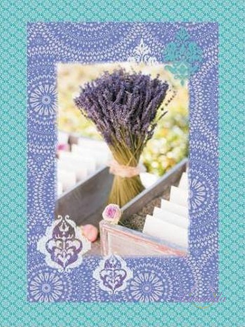 Utierka na riad Provence - Levandulová kytica