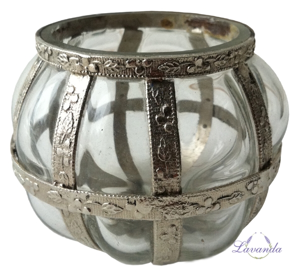 Sklenená lucerna Argento