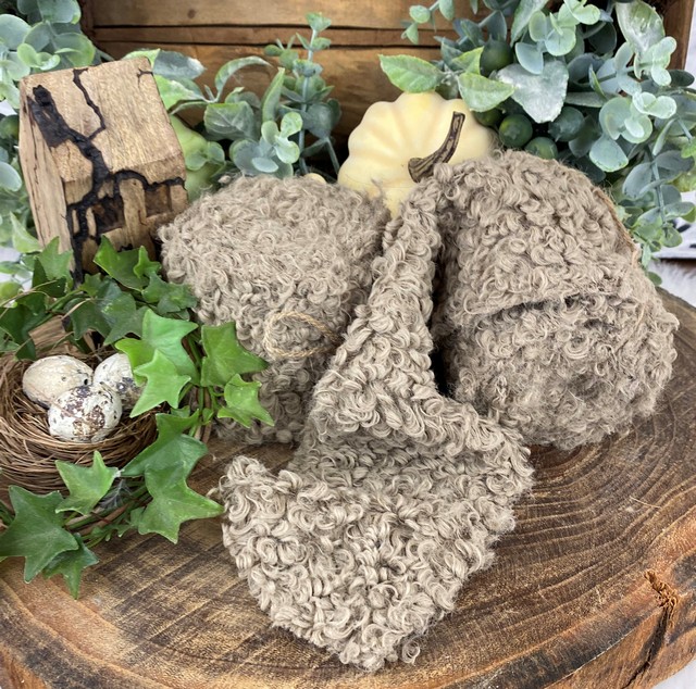 Široká kožušinková stuha béžová - rolka 2 m