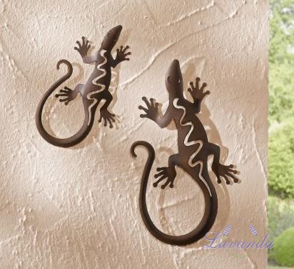 Wall Art dekorácia Gecko, sada 2 ks