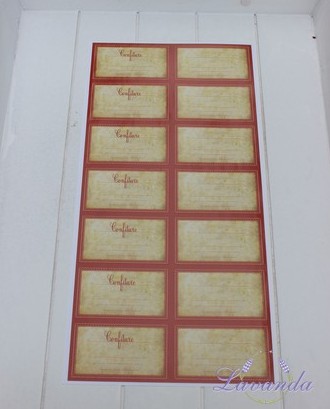 Papierové štítky Antique, 14 ks