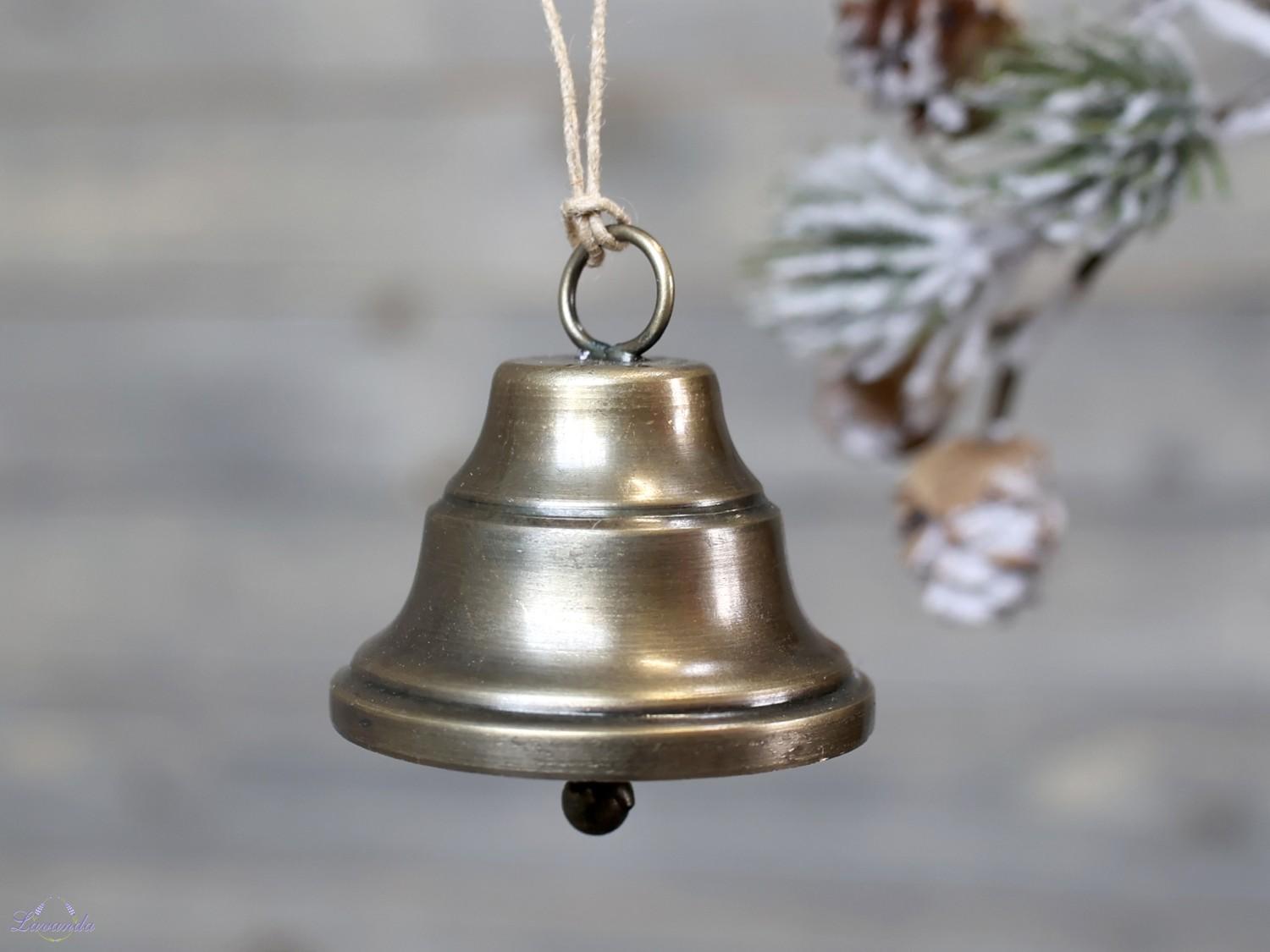 Vintage dekorácia zvonček (Kovová dekorácia zvonček)