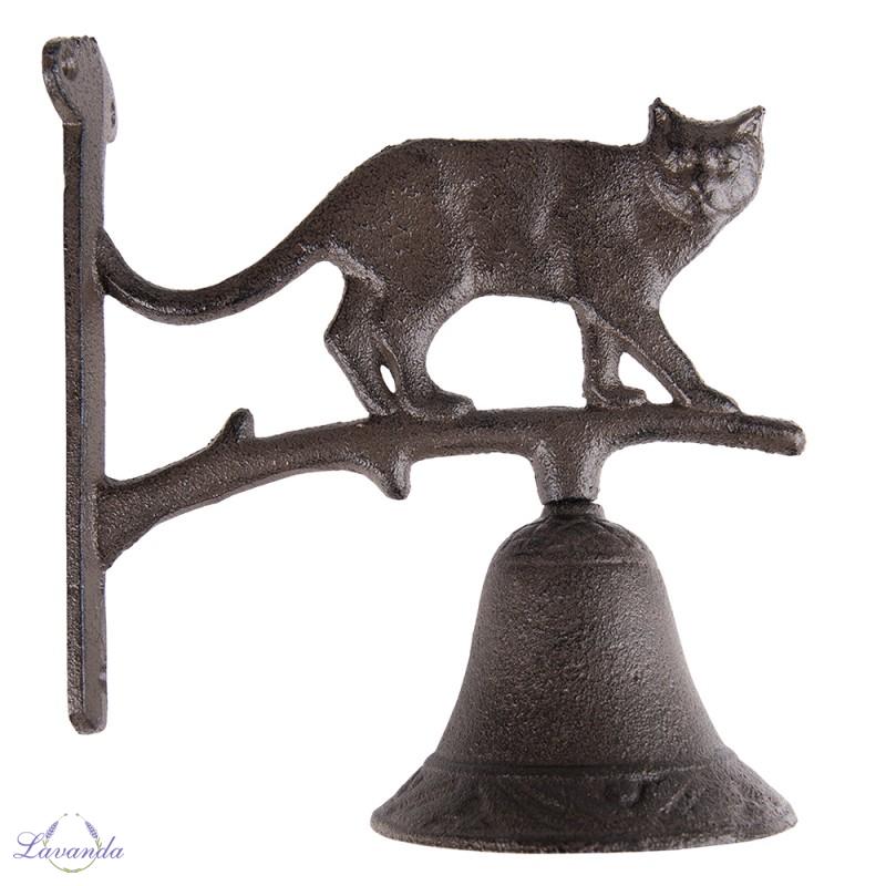 Kovový zvonec Mačka