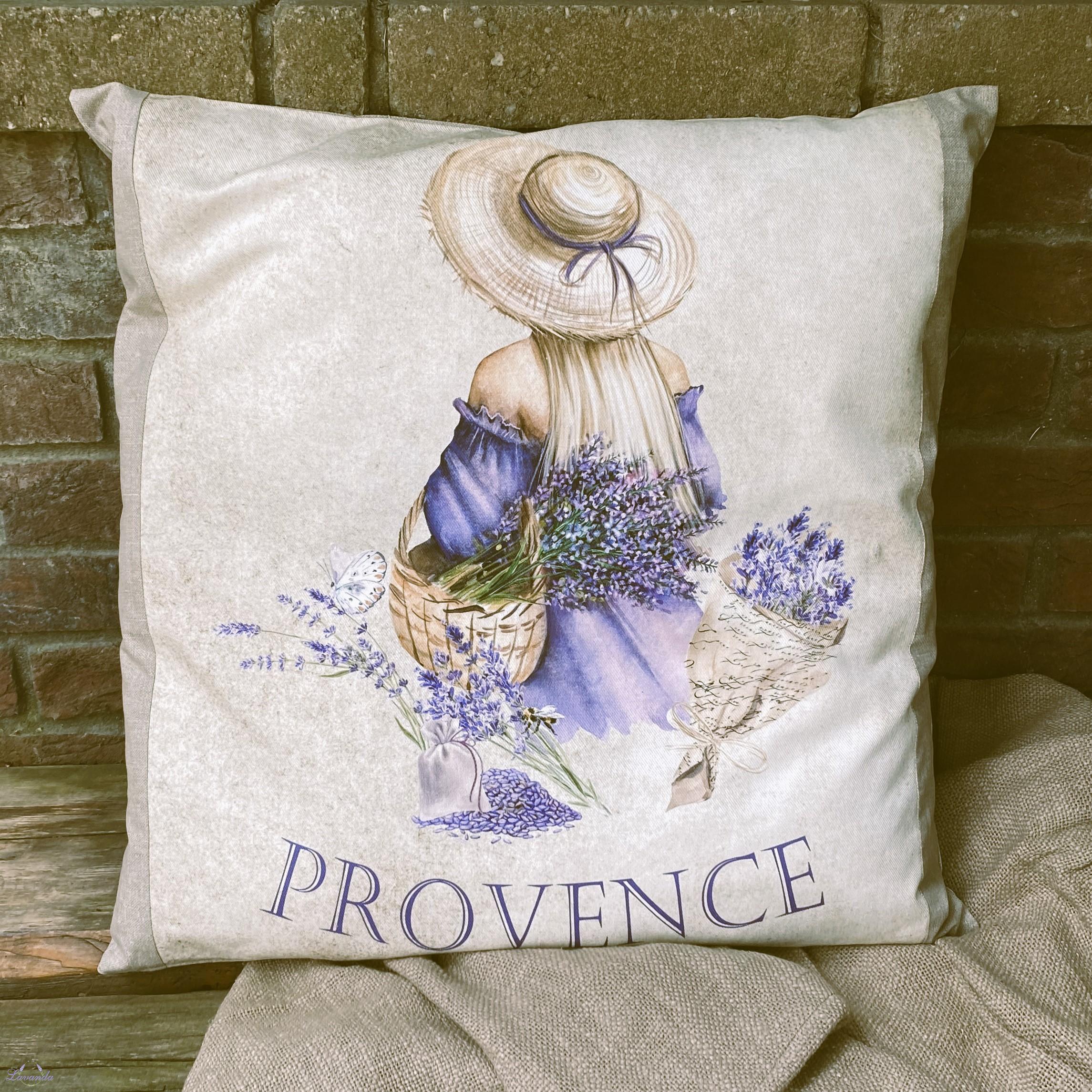 Obliečka na vankúš Provence, veľký 65 x 65 cm  - vzor 1