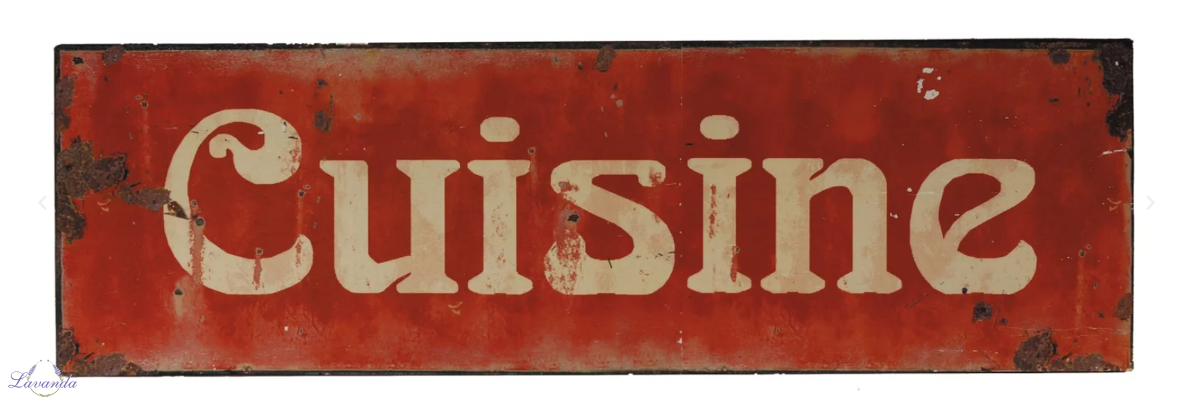 Vintage kovová tabuľka "Cuisene "  - Kuchyňa