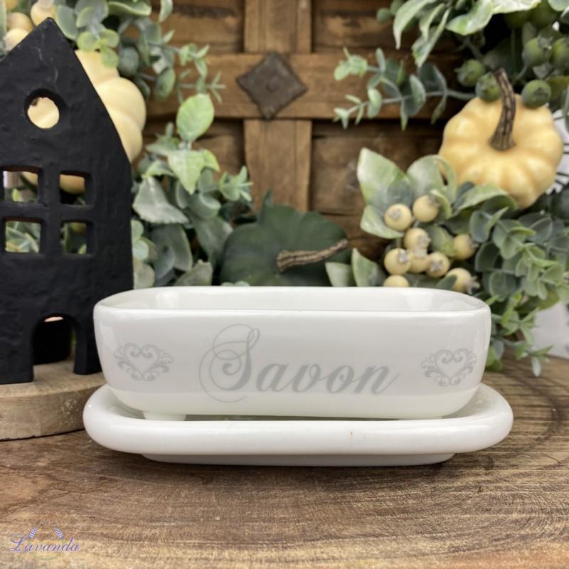 Porcelánová mydelnička Savon