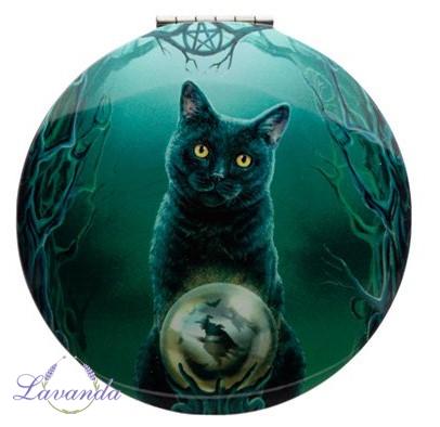 Kompaktné zrkadielko od Lisy Parker Mačka, vzor 3