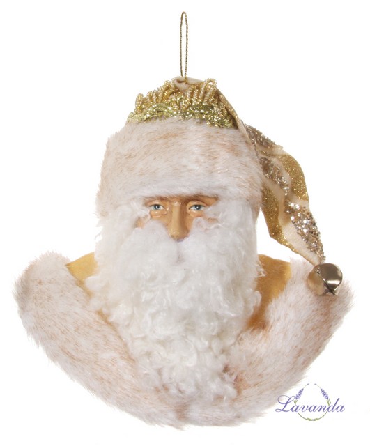 Vianočná ozdoba Golden Santa, 15 cm