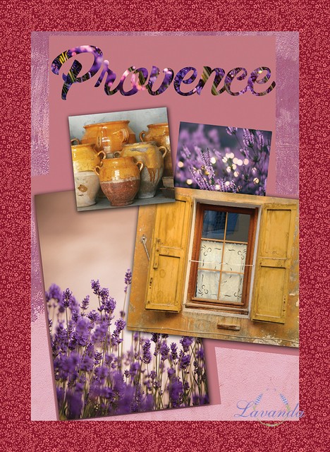 Utierka na riad Provence - červená