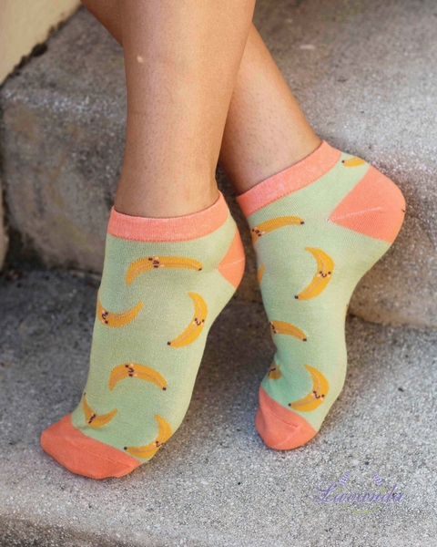 Dámske Vintage kotníkové ponožky Banana