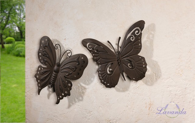 Wall Art dekorácia Motýle, sada 2 ks