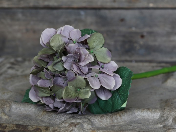 Umelý kvet Hortenzia, fialová