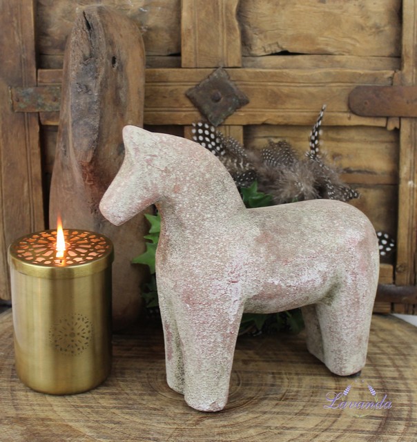 Dekorácia koník Shabby Chic, 20 cm
