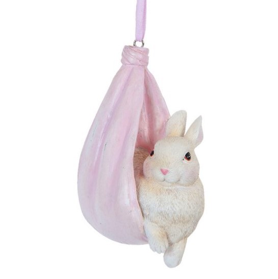 Veľkonočná dekorácia Zajčik v batôžku