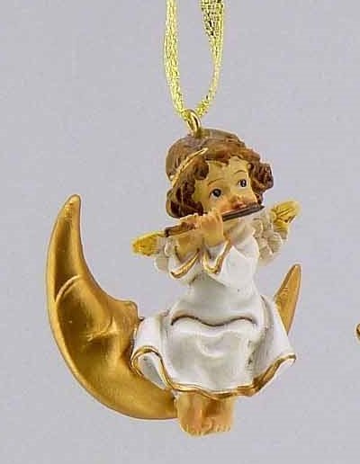 Vianočný anjelik s flautou, na zavesenie