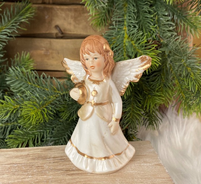 Vianočná dekorácia Anjelik s jablčkom