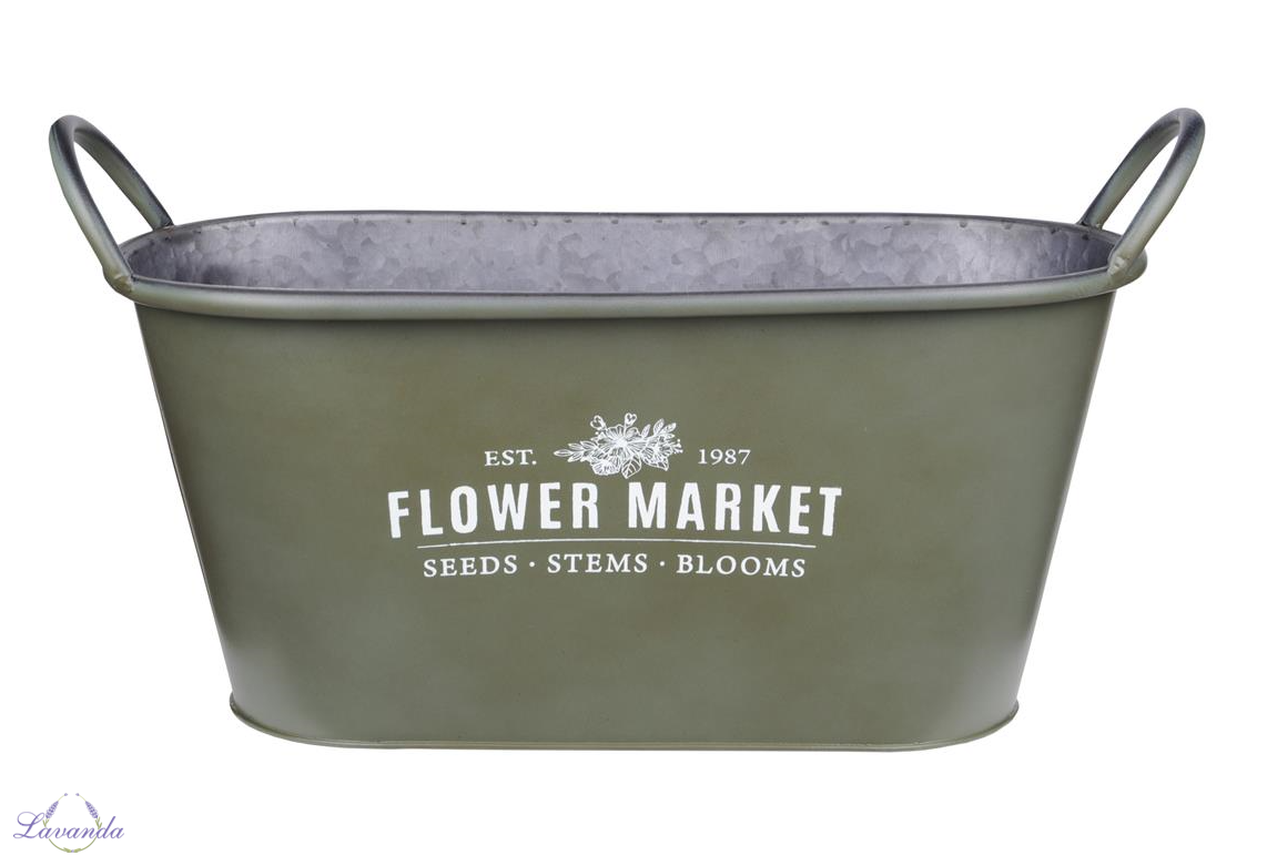 Kovový kvetináč Flower Market, vzor4