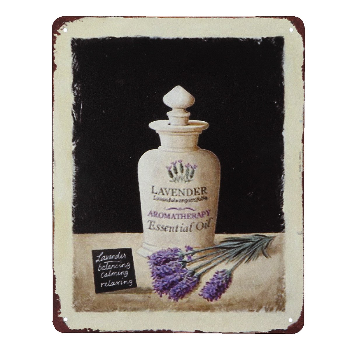 Kovová tabuľka Herbes de Provence - Lavender perfume