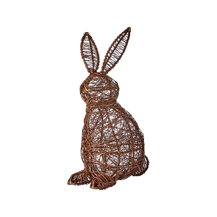 Dekorácia Drôtený zajac Manolo