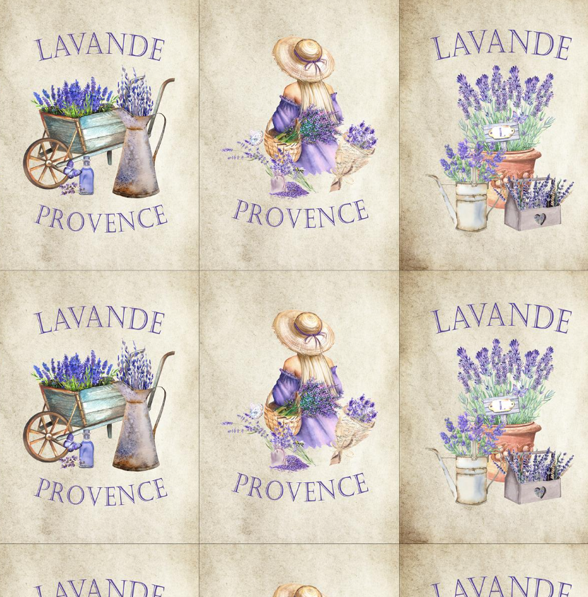 Látka Lavande Provence - panel