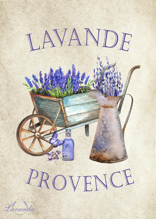 Utierka na riad - Lavanda Provence, vzor 2
