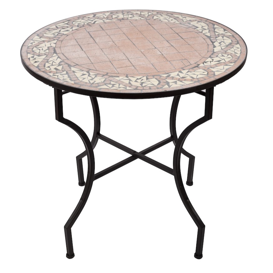 Vintage stolík  Mosaic Brown, väčší