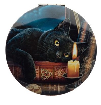Kompaktné zrkadielko od Lisy Parker Mačka, vzor 1