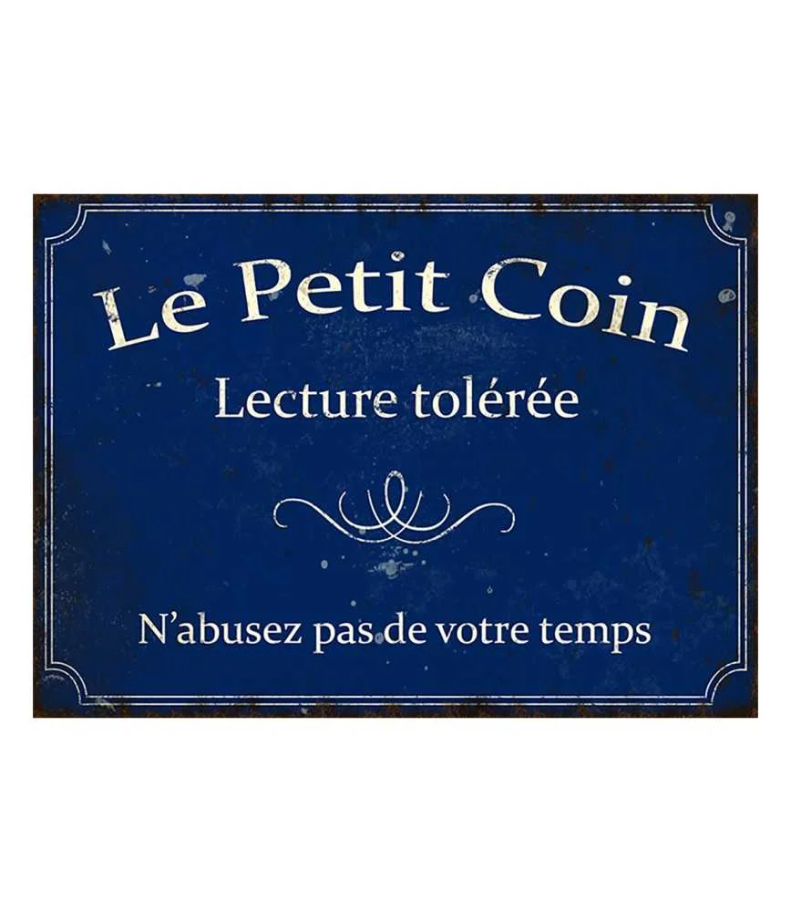 Kovová tabuľka LE PETIT COIN