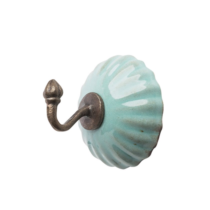 Vešiak na stenu Lara Ceramica TURQUOISE