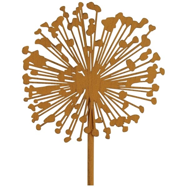 Kovová dekorácia na zapichnutie Allium  - Ozdobný cesnak 120CM