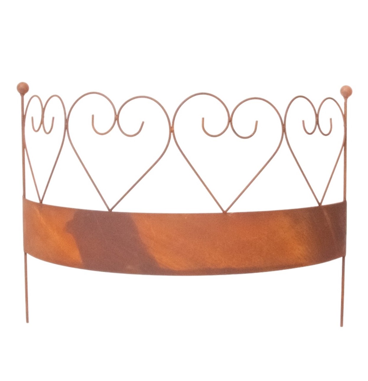 Ozdobná mreža Heart, polkruh