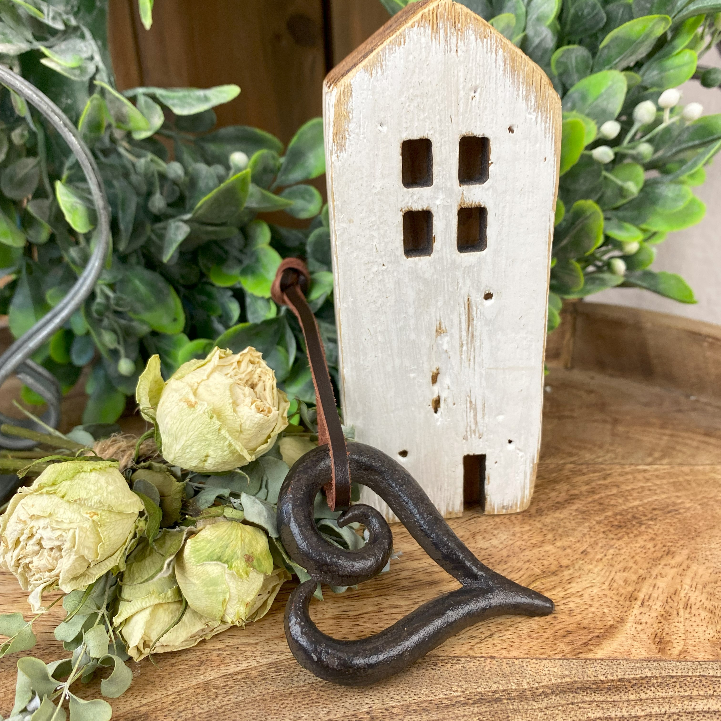 Vintage dekorácia kovové srdiečko AMORINO