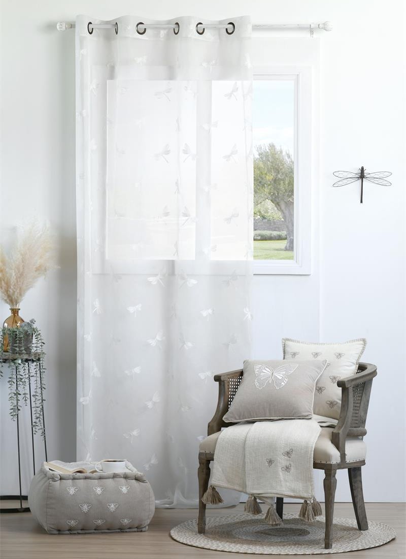 Záclona  Vážky zo série BUTINE, sheer