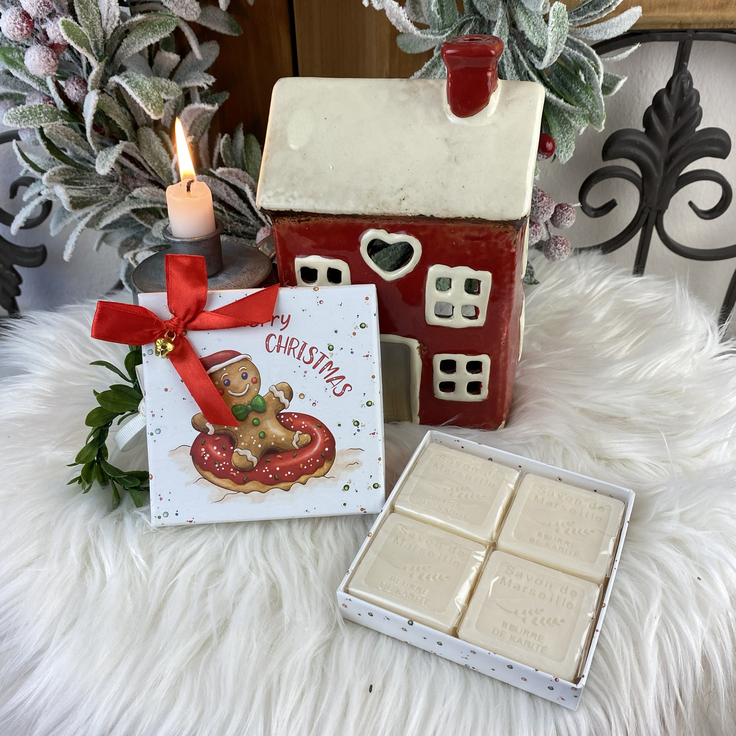 Vianočné darčekové balenie Bambucké maslo, vzor1