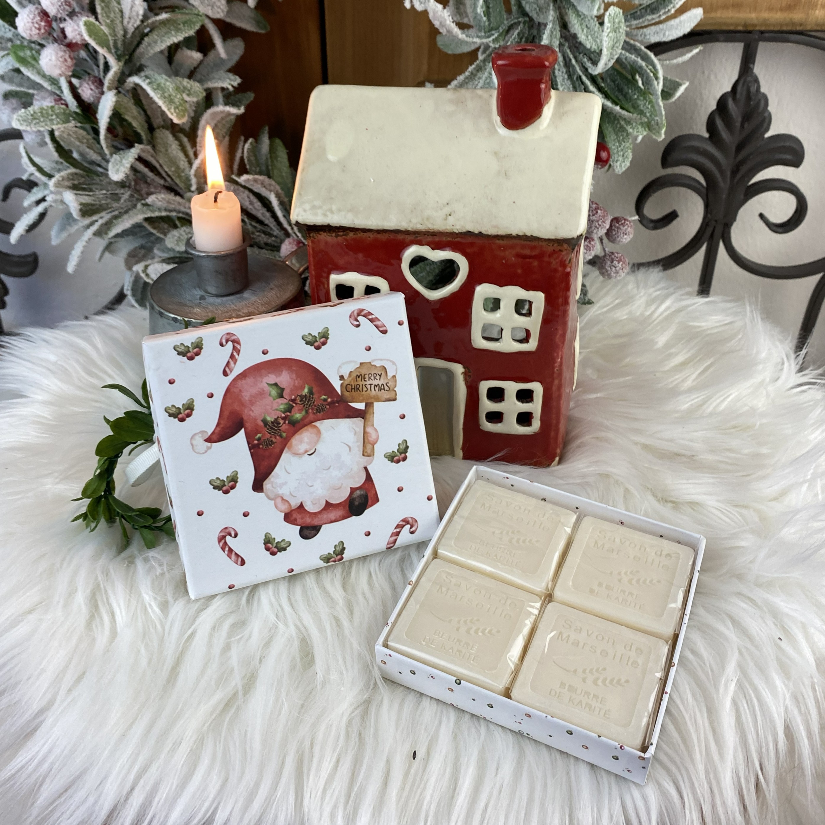 Vianočné darčekové balenie Bambucké maslo, vzor 2