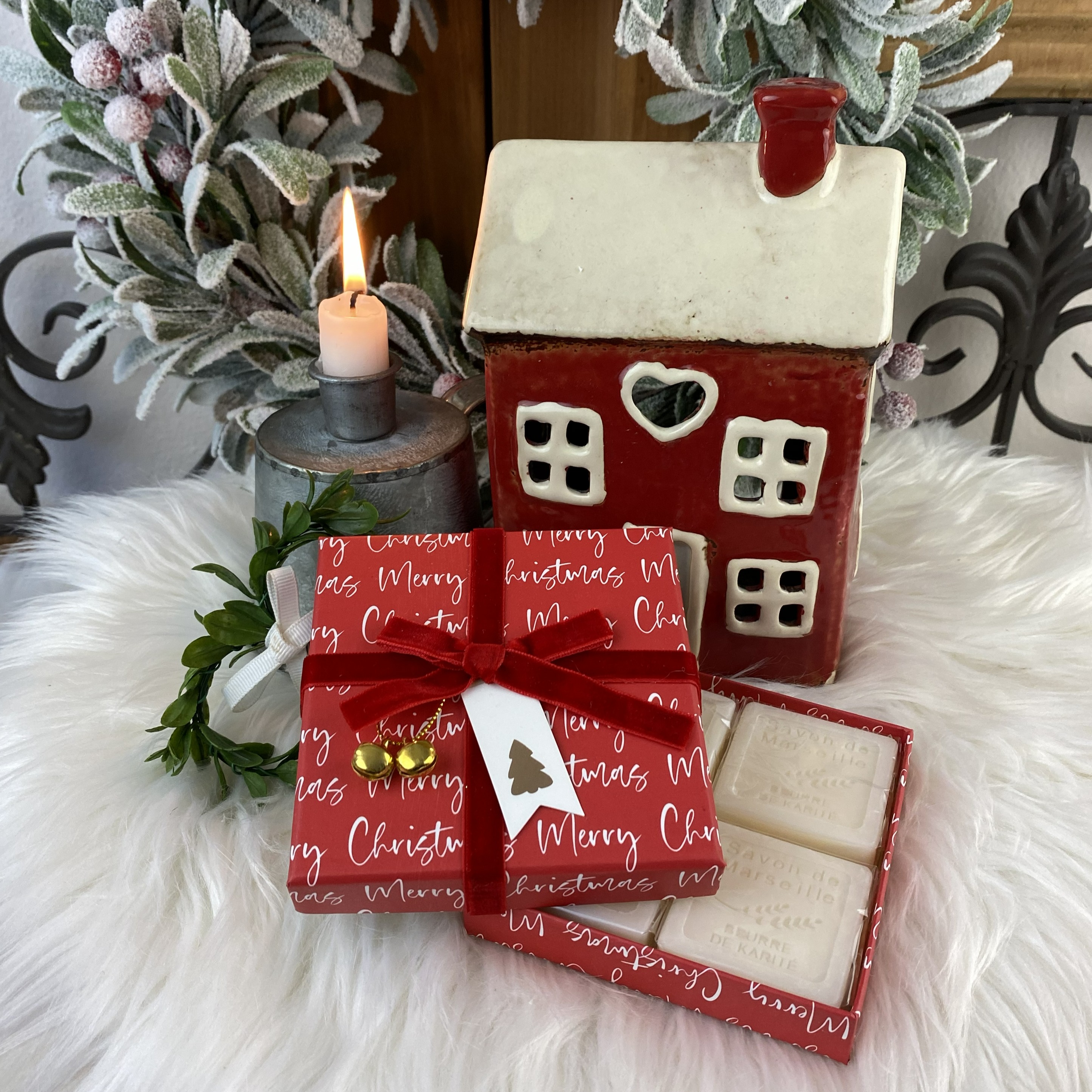 Vianočné darčekové balenie Bambucké maslo, vzor 3