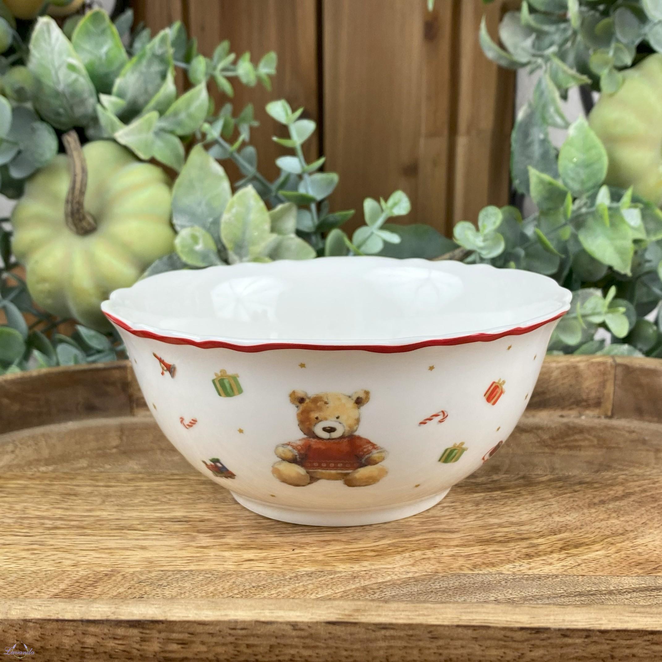 Vianočná miska Christmas teddy bear