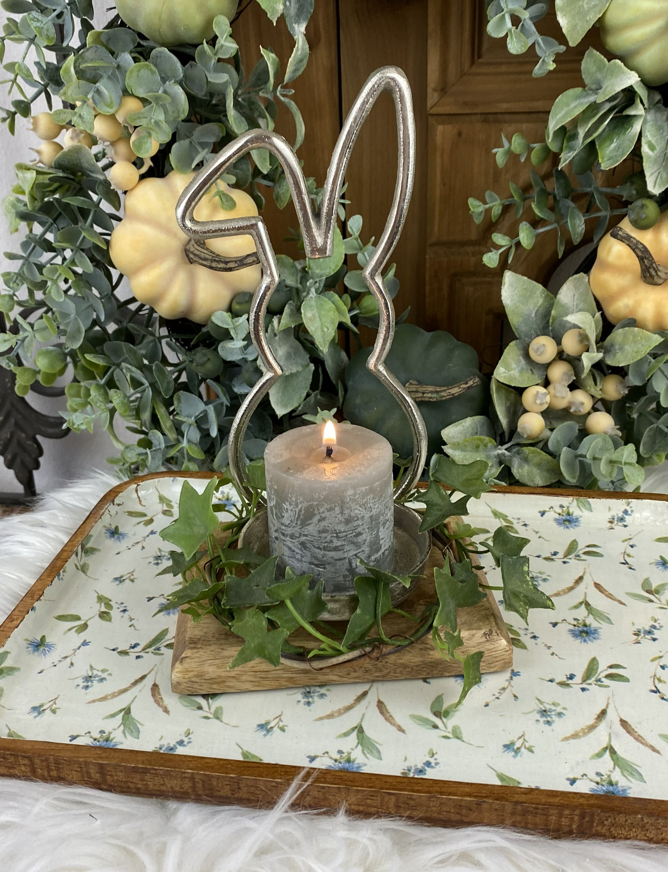 Brečtanový venček na zavesenie, 15 cm