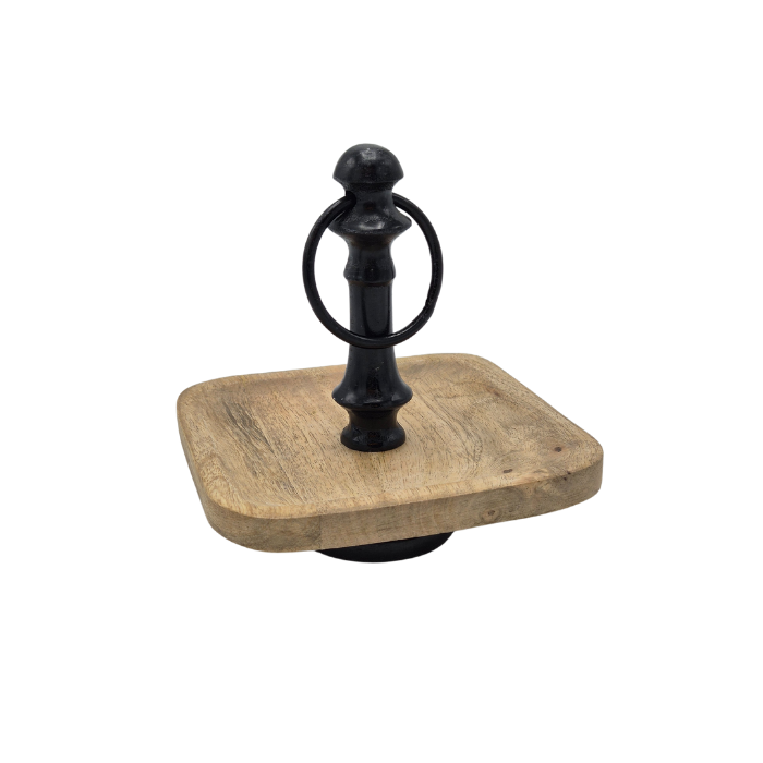 Drevený podnos s rúčkou, Antique Black