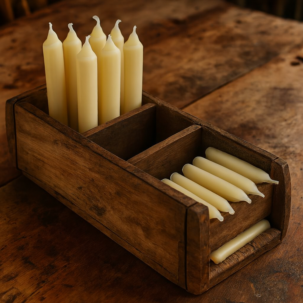 Drevená vintage debnička s priehradkami