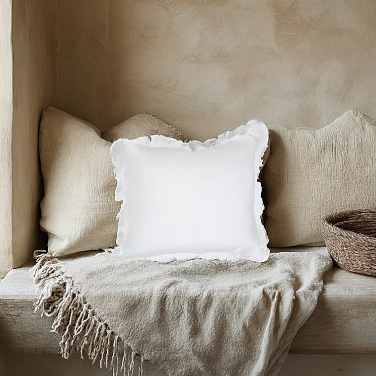 Vankúš biely  AUDREY zo série Maison de Campagne