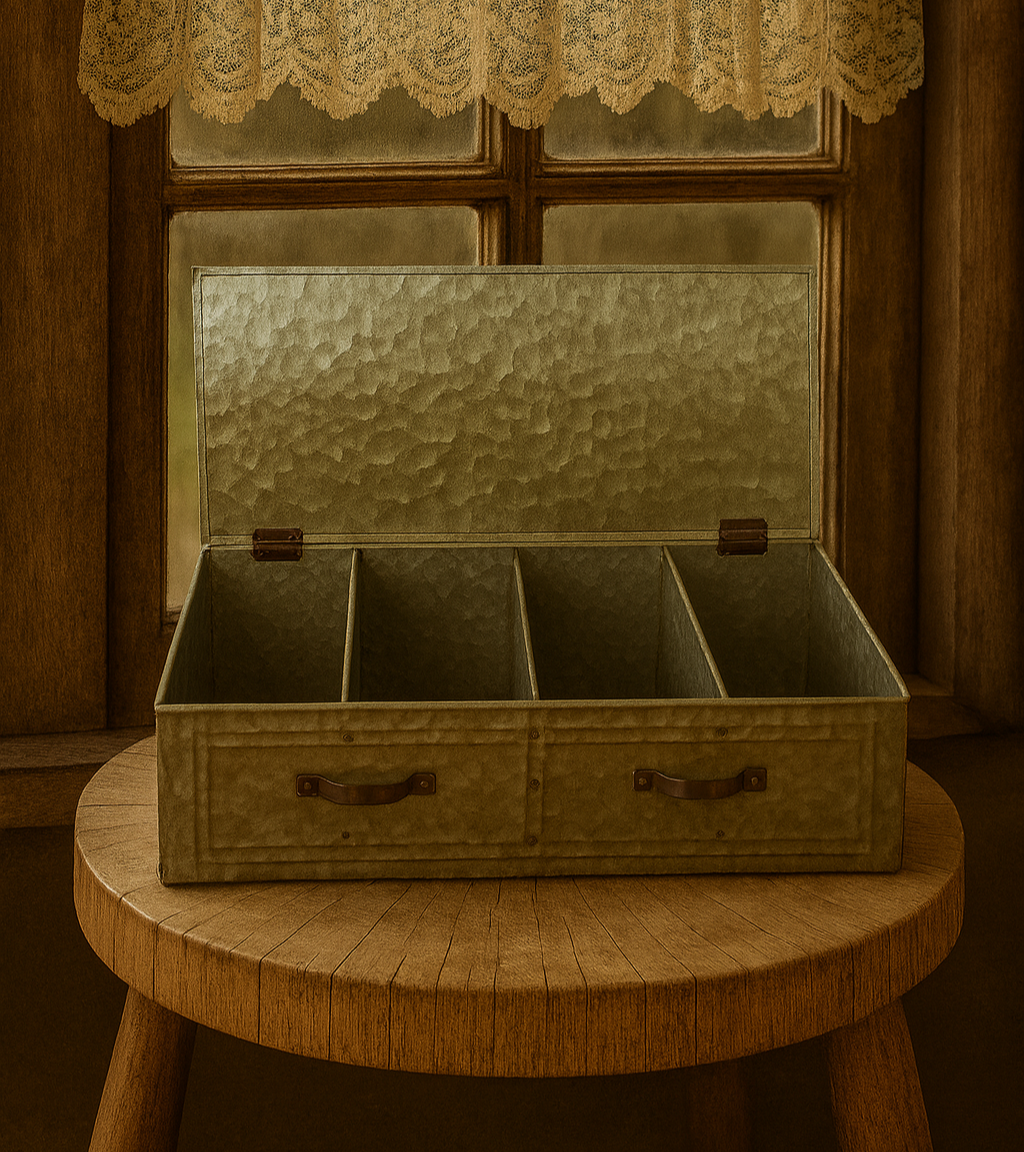 Vintage box s priehradkami