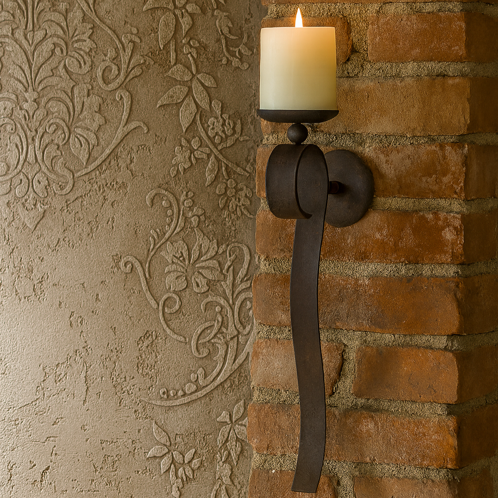 Svietnik kovový na stenu Flamme 