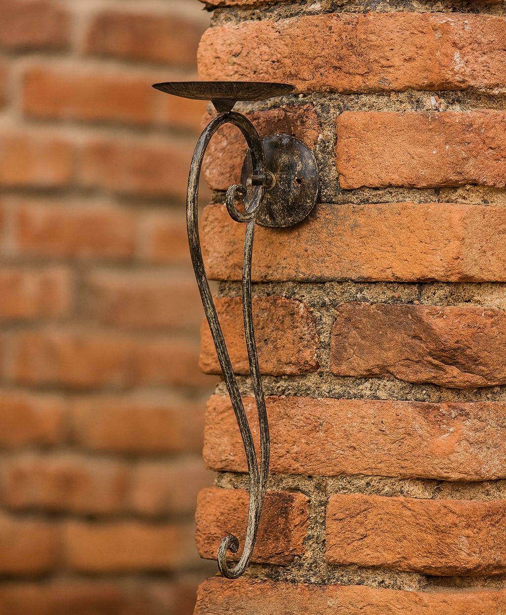 Svietnik kovový na stenu Elonne