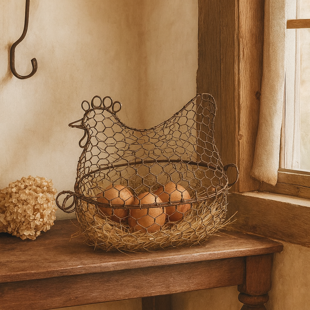 Košík na vajíčka s vrchnákom, Sliepočka