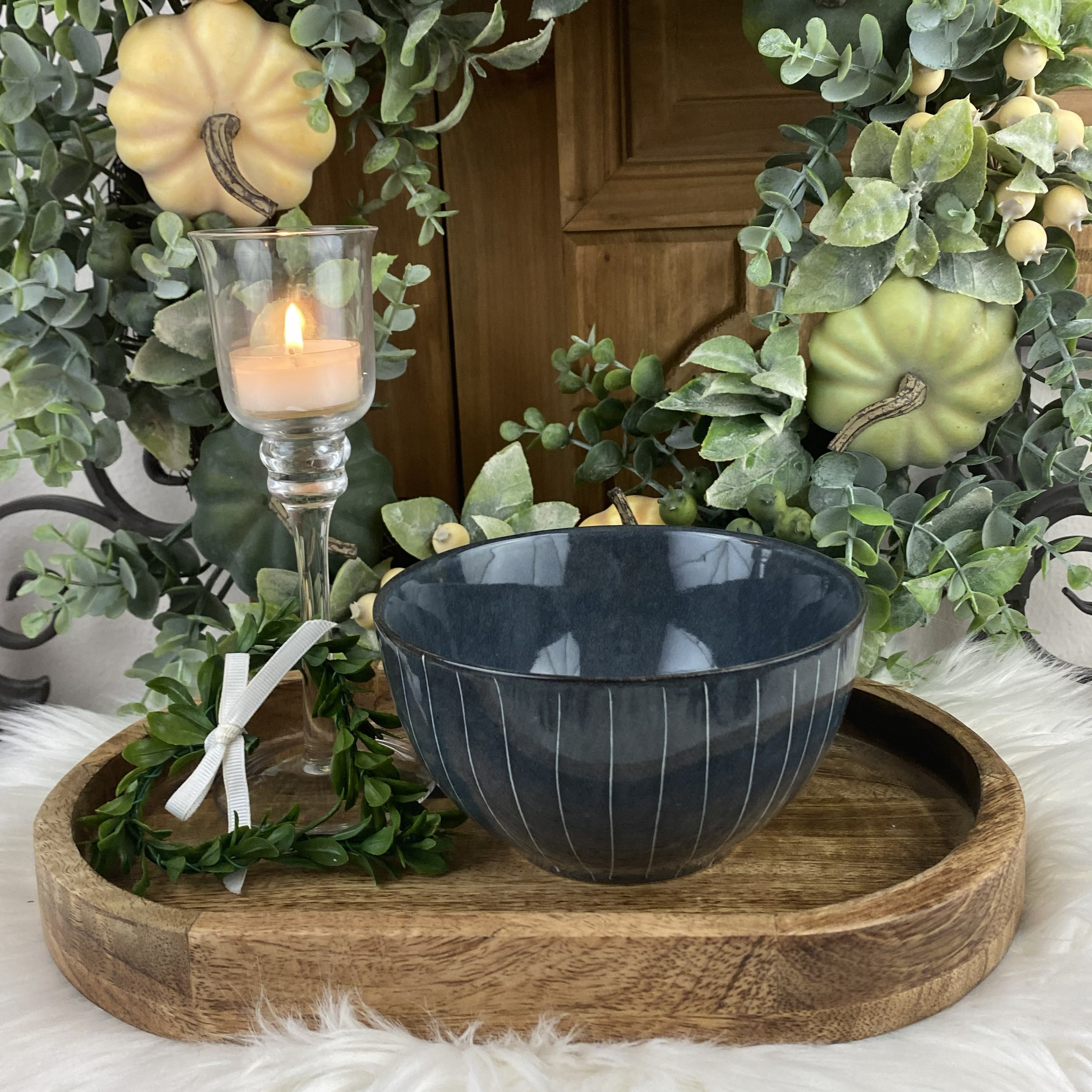 Keramická miska Blue stripe - 02