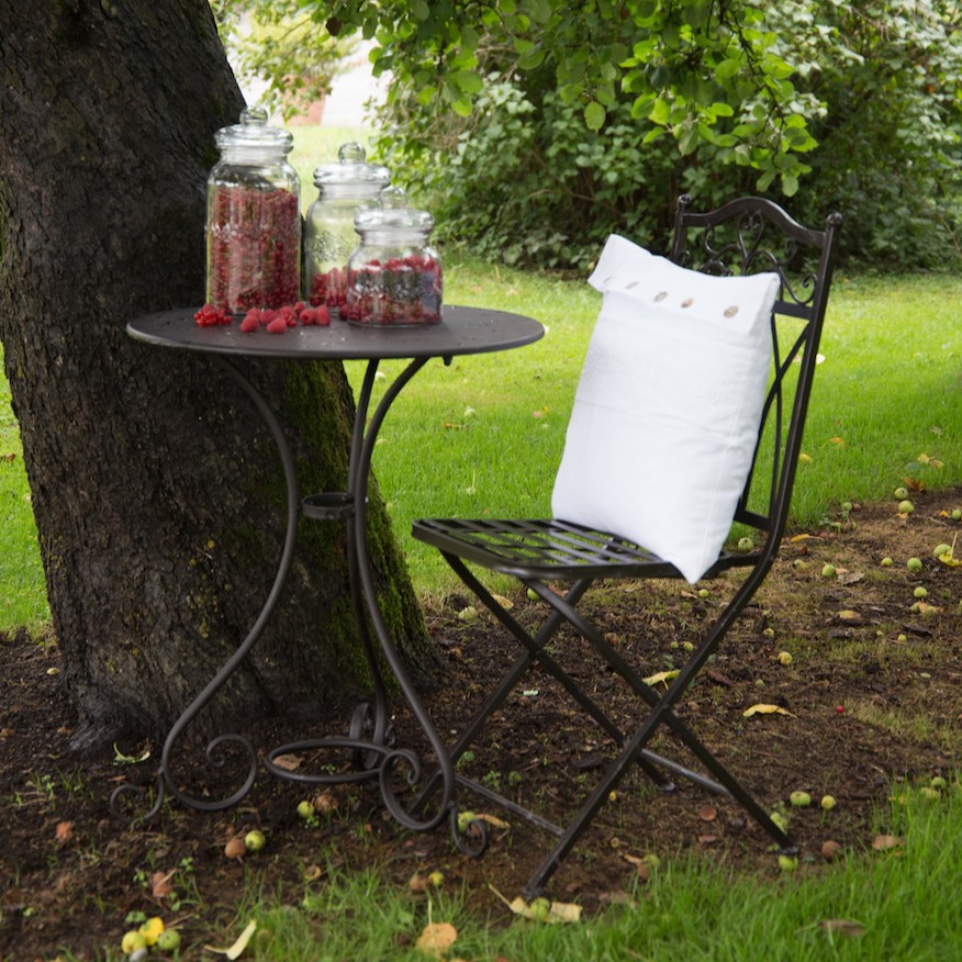 Okrúhly kovový stolík TOSCANA RONDO